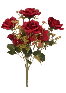 Róża bukiet 31cm ASC25348-mix 5 kolorów