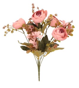 Kamelia bukiet 31cm ASC25340-mix 5 kolorów