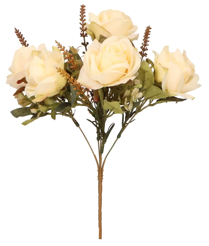 Róża bukiet 40cm ASC24574-mix 5 kolorów – zdjęcie 3