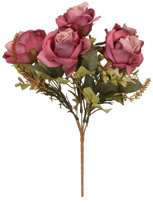 Róża bukiet 40cm ASC24574-mix 5 kolorów – zdjęcie 4