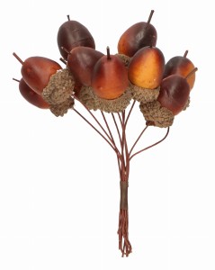 Żołędzie dekoracyjne 10szt. 11 CM ASC25965