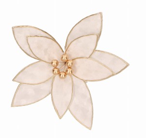 Kwiat welurowy na piku śr. 30cm ASC26185-mix 3 kolorów