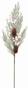 Gałązka świąteczna z szyszkami 80cm ASC26753