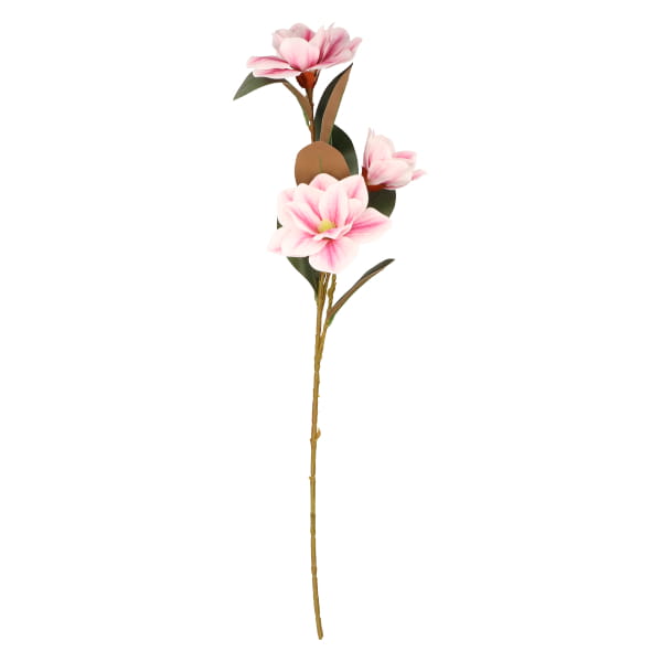 Magnolia gałązka silikonowa ciemno różowa 97 cm ASC240645- mix