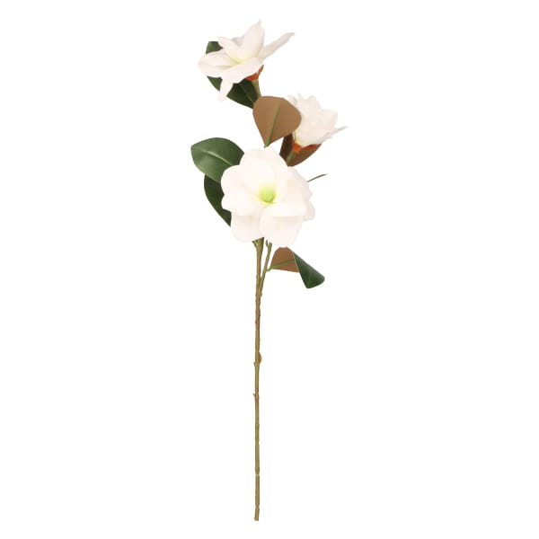 Magnolia gałązka silikonowa biała 97 cm ASC240645- mix