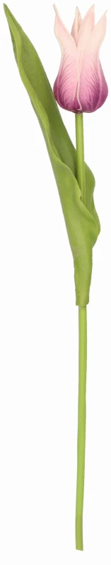 Tulipan piankowy pojedynczy kwiat sztuczny 33 cm AST50576- mix 8 kolorów