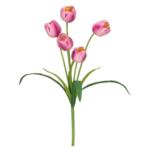 Bukiet tulipan piankowy kwiat sztuczny 53 cm ASC240806- mix 8 kolorów