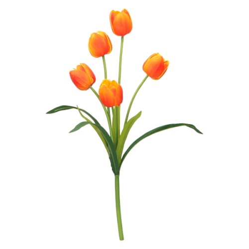 Bukiet tulipan piankowy kwiat sztuczny 53 cm ASC240806- mix 8 kolorów
