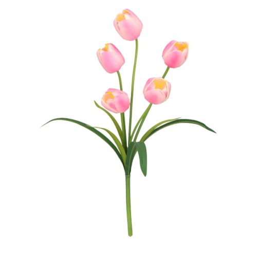 Bukiet tulipan piankowy kwiat sztuczny 53 cm ASC240806- mix 8 kolorów