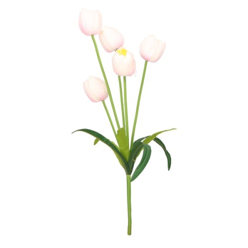 Bukiet tulipan piankowy kwiat sztuczny 53 cm ASC240806- mix 8 kolorów