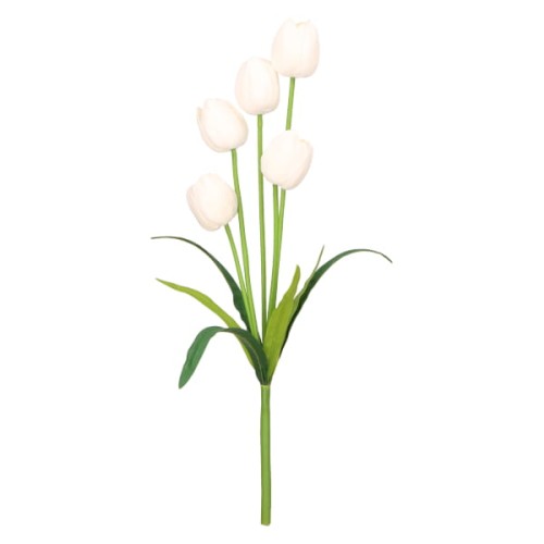 Bukiet tulipan piankowy kwiat sztuczny 53 cm ASC240806- mix 8 kolorów