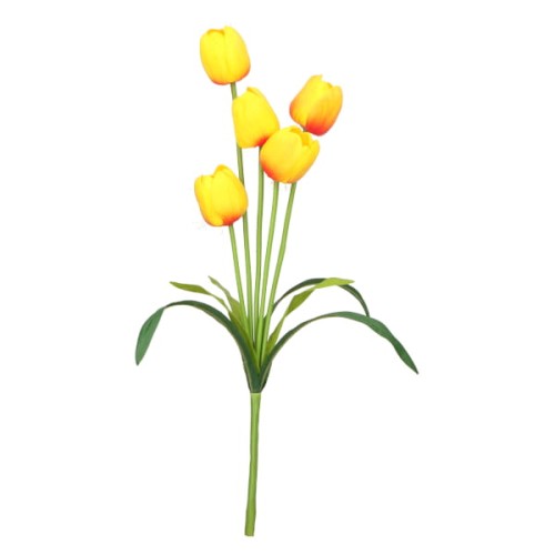 Bukiet tulipan piankowy kwiat sztuczny 53 cm ASC240806- mix 8 kolorów