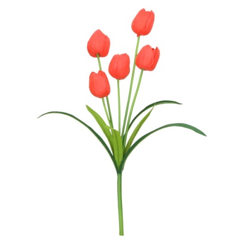 Bukiet tulipan piankowy kwiat sztuczny 53 cm ASC240806- mix 8 kolorów