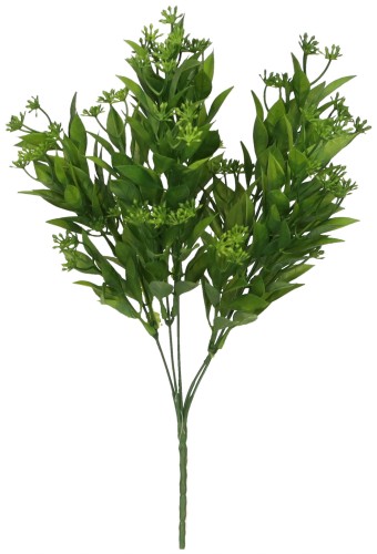 Roślina bukiet sztuczny wys. 35 cm. ASC27859- mix 2 kolorów, zielony