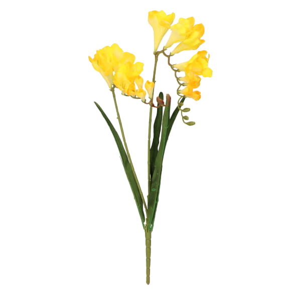 Frezja gałązka plastikowa wys. 56cm ASC27719- mix 4 kolorów, żółty