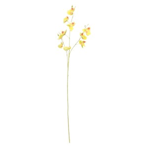 Storczyk gałązka silikonowa wys. 80 cm AST50378- mix 6 kolorów, jasno żółty