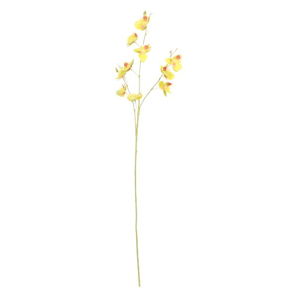 Storczyk gałązka silikonowa wys. 80 cm AST50378- mix 6 kolorów, jasno żółty