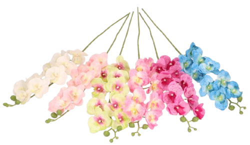 Storczyk gałązka plastikowa wys. 70cm ASC27596- mix 6 kolorów