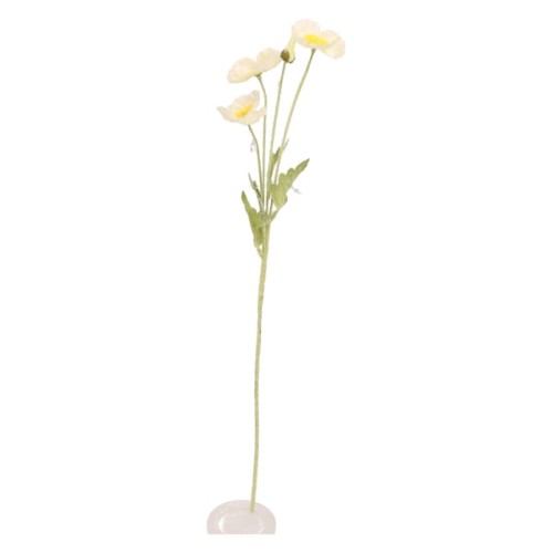 Mak gałązka sztuczna wys. 63 cm AST50596- mix 5 kolorów, biały
