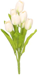 Tulipan bukiet sztuczny wys. 36 cm AST50511- mix 6 kolorów, biały