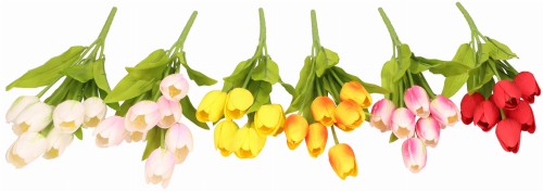 Tulipan bukiet sztuczny wys. 36 cm AST50511- mix 6 kolorów