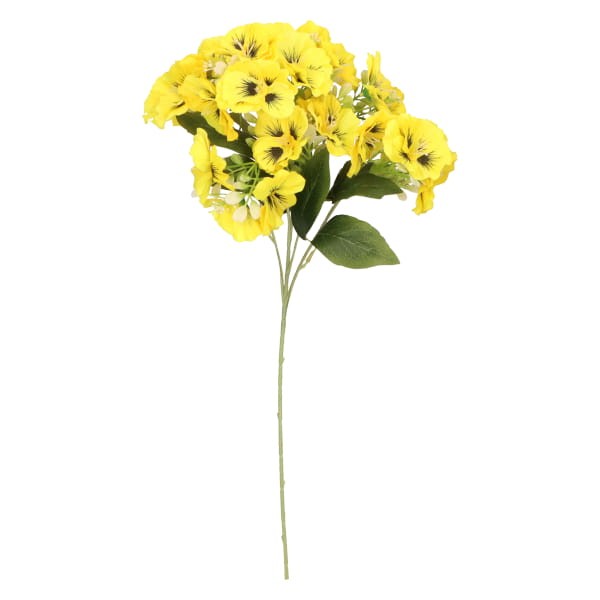 Bratek gałązka sztuczna wys. 52 cm ASC27538- mix 3 kolorów, żółty