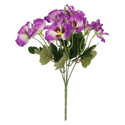 Bratek gałązka sztuczna wys. 52 cm ASC27538- mix 3 kolorów, fioletowy