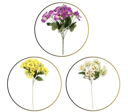 Bratek gałązka sztuczna wys. 52 cm ASC27538- mix 3 kolorów