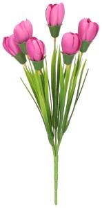 Krokus bukiet sztuczny wys. 33 cm, różowy