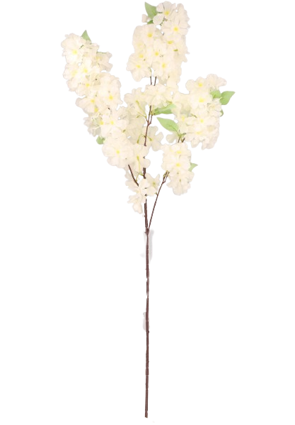 Wiśnia gałązka sztuczna wys. 105 cm AST50526- 4, biały