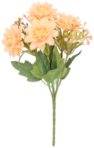 Dalia bukiet sztuczny brzoskwiniowy wys. 30 cm