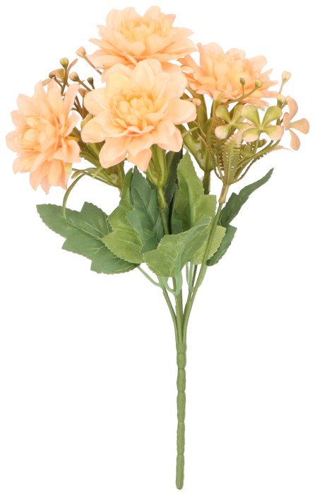 Dalia bukiet sztuczny brzoskwiniowy wys. 30 cm