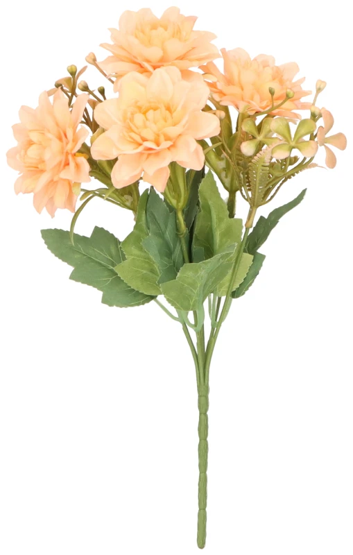 Dalia bukiet sztuczny brzoskwiniowy wys. 30 cm