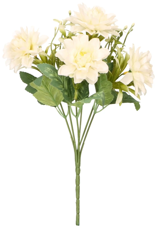 Dalia bukiet sztuczny biały wys. 30 cm