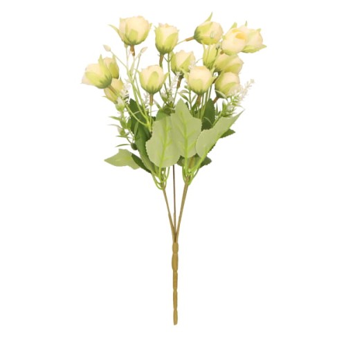 Róża bukiet sztuczny wys. 33 cm, biały
