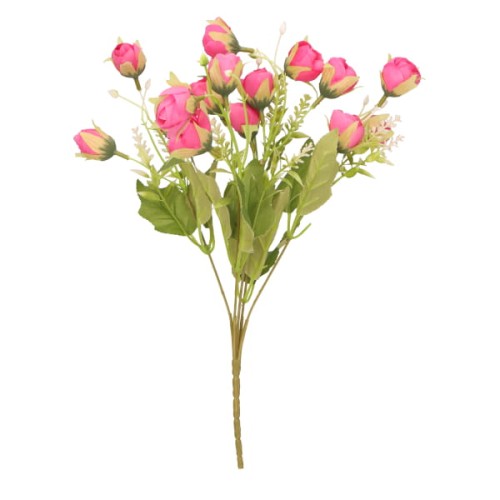 Róża bukiet sztuczny wys. 33 cm, różowy