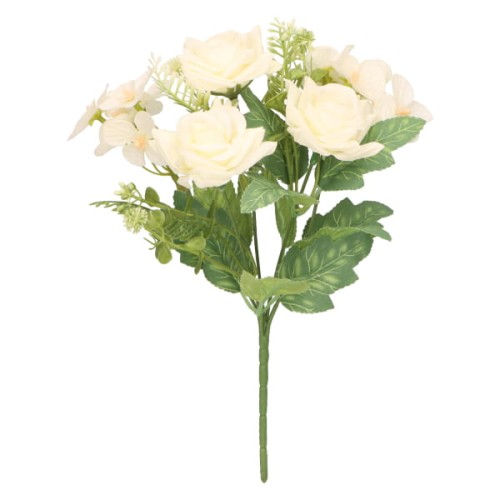 Bukiet sztuczny Róża wys. 30 cm, biały