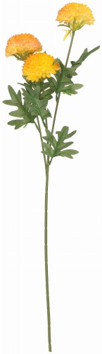 Cynia gałązka sztuczna wys. 65 cm, żółty