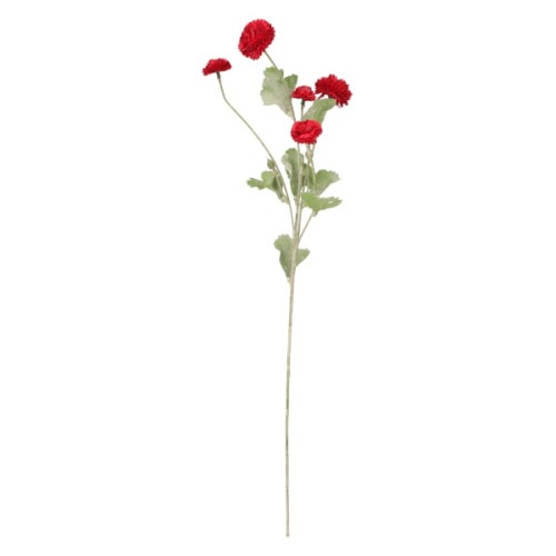 Goździk gałązka sztuczna wys. 60 cm, czerwony