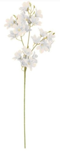 Warszawianka gałązka sztuczna wys. 70 cm, biały
