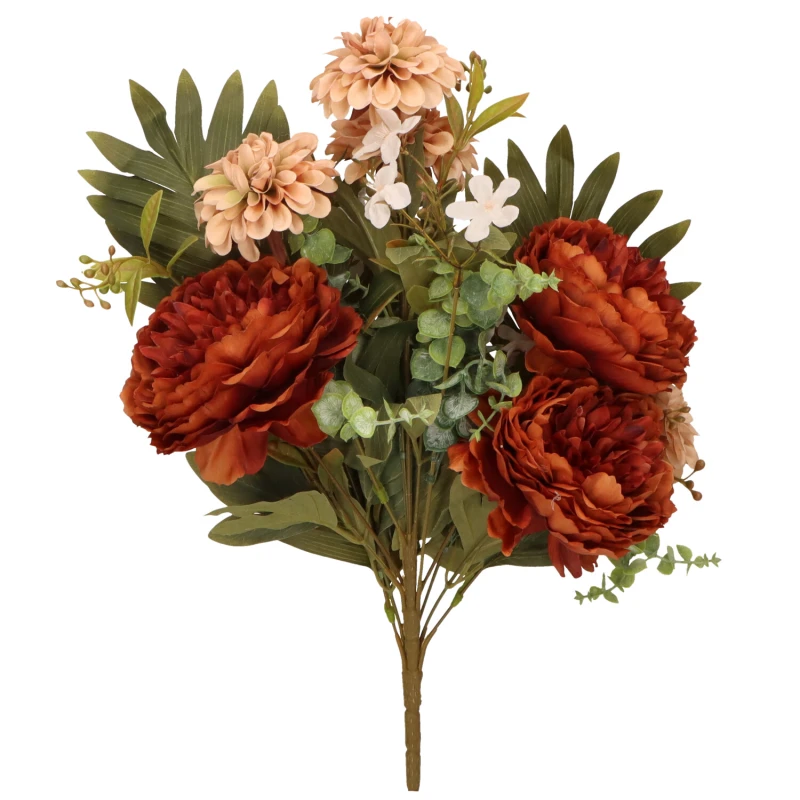 Piwonia bukiet typu 'leżak' 50cm ASC27267-mix 6 kolorów – zdjęcie 5