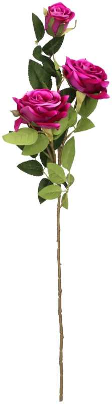 Kwiat sztuczny gałązka róży 75cm ASC28178 – zdjęcie 2