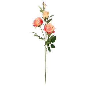 Kwiat sztuczny gałązka róży 80cm ASC28388 – zdjęcie 2