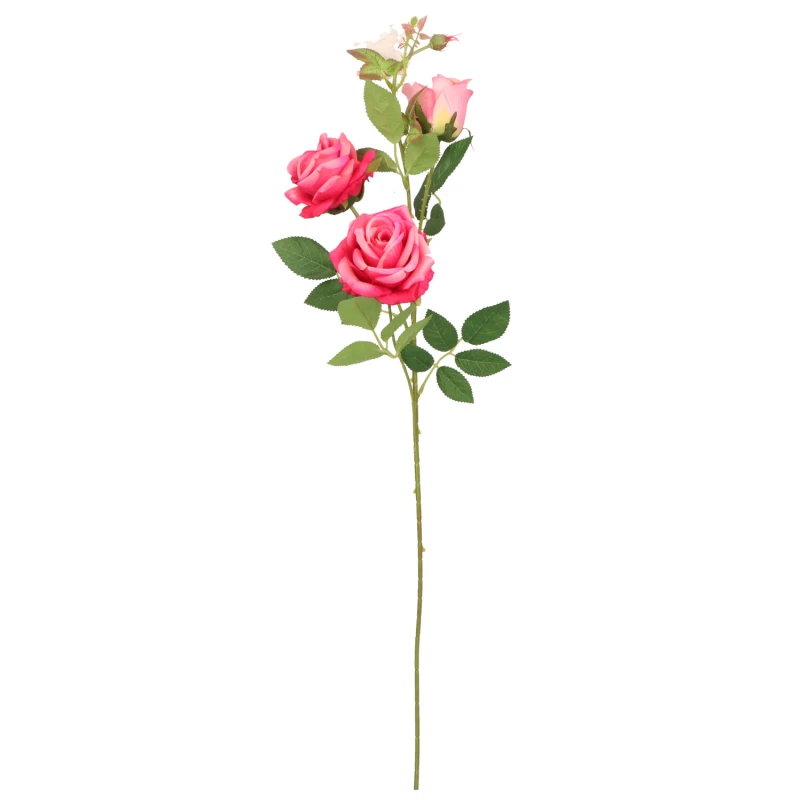 Kwiat sztuczny gałązka róży 80cm ASC28388 – zdjęcie 4