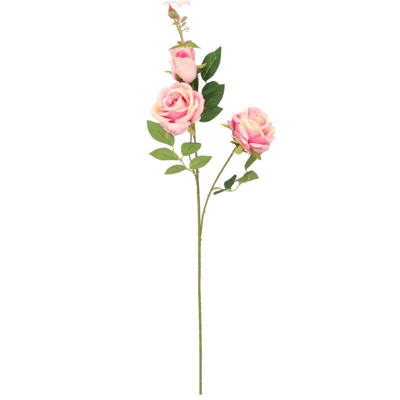 Kwiat sztuczny gałązka róży 80cm ASC28388 – zdjęcie 5