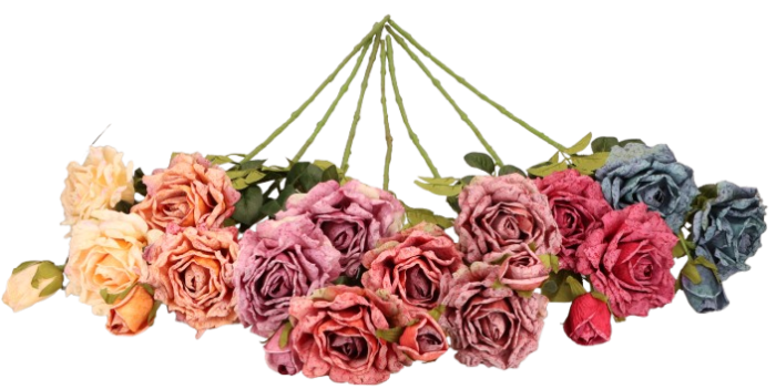 Kwiat sztuczny róża 76cm ASC28393 – zdjęcie 2