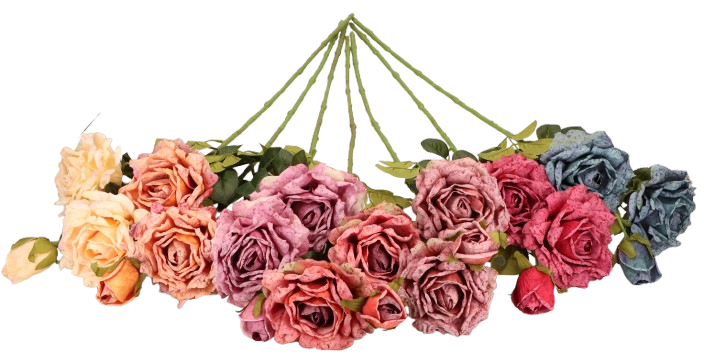Kwiat sztuczny róża 76cm ASC28393 – zdjęcie 2
