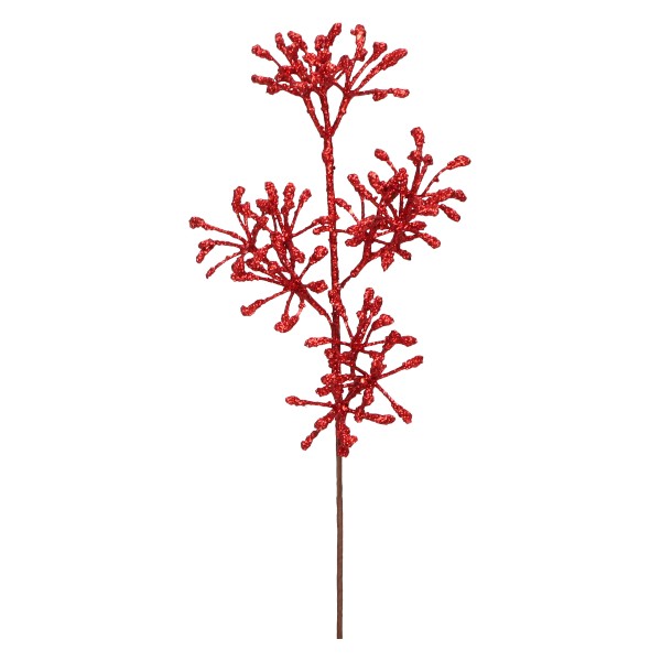 Gałązka świąteczna brokatowa 63 cm mix 5 kolorów ASC26445
