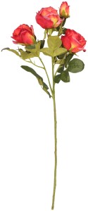 Roża gałązka 66 cm mix 4 kolorów ASC27676-MIX