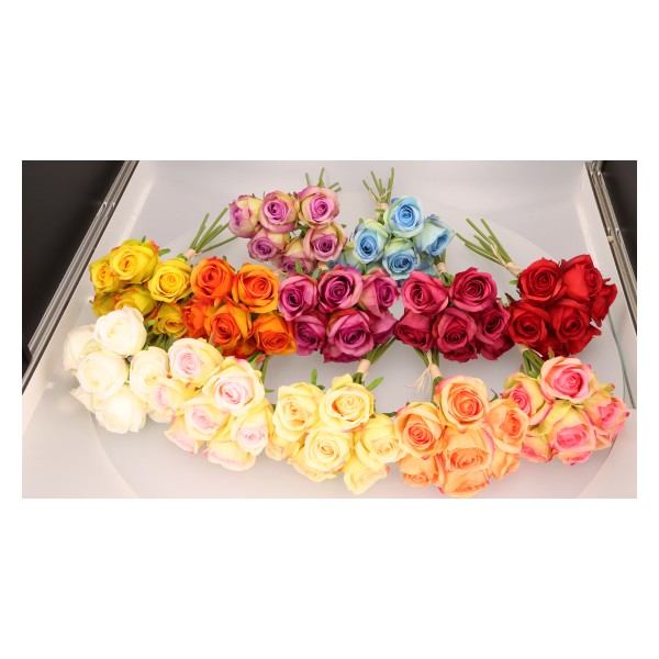 Róża bukiet 30 cm mix 6 kolorów AST50552